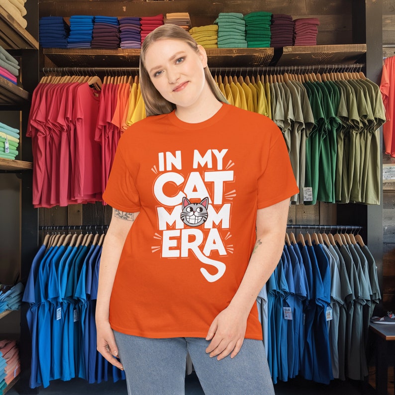 Cat Mom Era Tee: Funny Cat Lover Gift, Unisex Cotton Shirt image 9