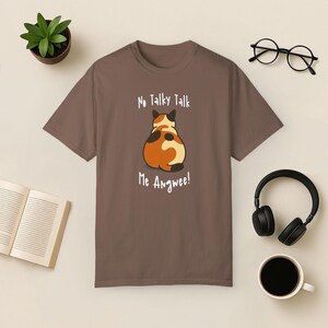 Grumpy Calico Cat Comfort Colors T-Shirt: Sarkastisches Introvertiertes Geschenk Espresso
