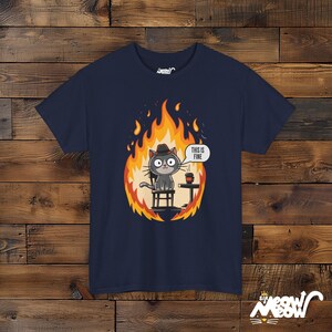 T-shirt grappige kattenmeme: dit is prima afbeelding 4