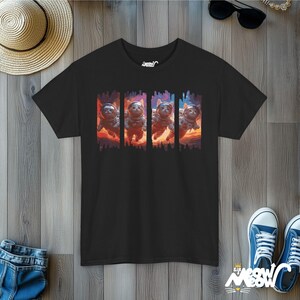 Astronaut Cats T-Shirt: Space Galaxy Kitten Tee image 7