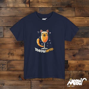 Meowmosa T-Shirt: Cat Mimosa Cocktail, Brunch Lover Tee image 7
