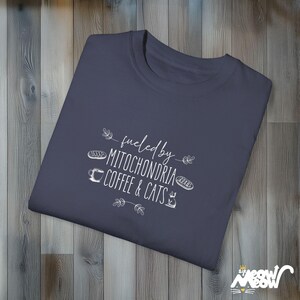 Camiseta Mitochondria Coffee Cats: Camiseta científica con colores cómodos imagen 8