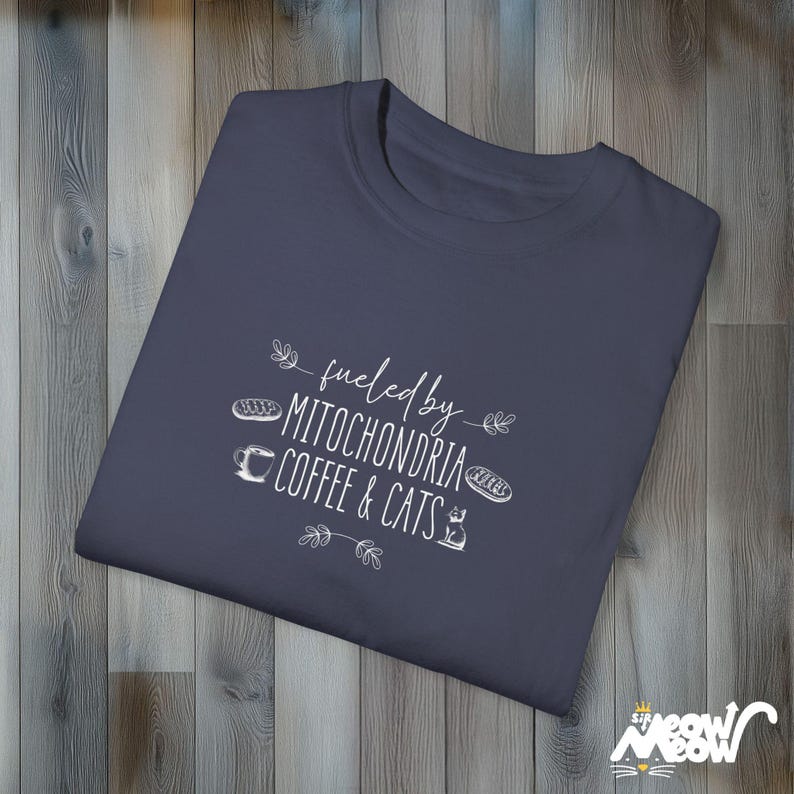 Camiseta Mitochondria Coffee Cats: Camiseta científica con colores cómodos imagen 8