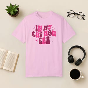Retro Katzen T-Shirt: Groovy Katzenliebhaber T-Shirt Bild 6