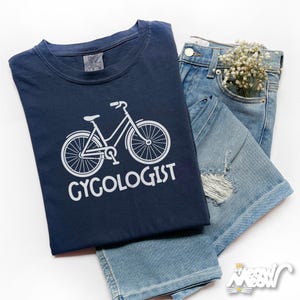 Cycologist T-Shirt Unisex Comfort Colors, Funny Cycling Shirt, Bicycle Pun Tee, Cyclist Gift