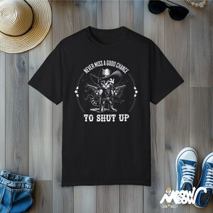 Lustiges Cowboy Katzen T-Shirt: Sarkastisches Western Humor Geschenk Bild 4
