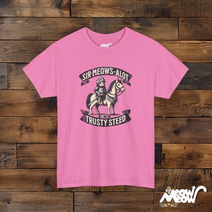 Sir Meows-Alot T-Shirt: Funny Medieval Cat Knight Tee image 9