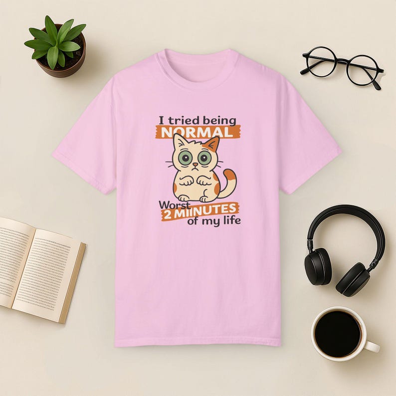Funny Cat T-Shirt: Quirky Graphic Tee for Cat Lovers Blossom