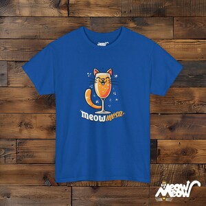 Meowmosa T-Shirt: Cat Mimosa Cocktail, Brunch Lover Tee image 6