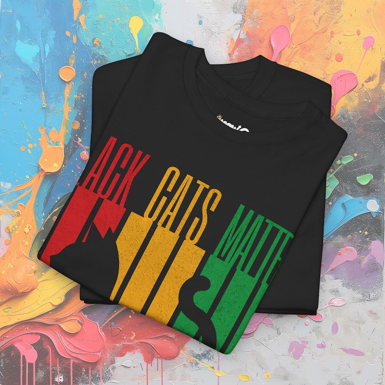 Maglietta Juneteenth Black Cats Matter, maglietta BLM Freedom, maglietta grafica Equality & Heritage, regalo premuroso immagine 10