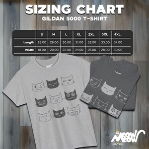 Funny Cat Expressions T-Shirt: Cat Lover Graphic Tee image 3