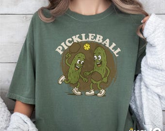 Camiseta divertida de Pickleball: colores cómodos, regalo retro con un juego de palabras sobre pickleball