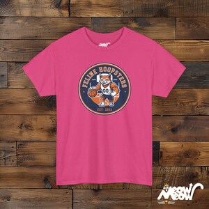 Feline Hoopsters T-Shirt, Unisex Lustiges Basketball Katzen Team T-Shirt Heliconia