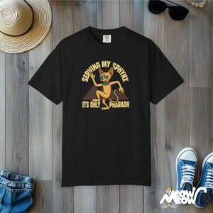 Comfort Colors Sphynx Cat Shirt: Funny Pharaoh Tee Black