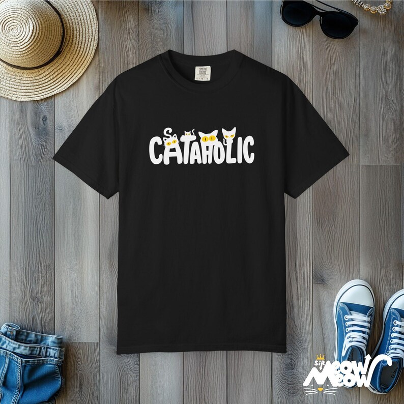 Maglietta Cat Lover di Cataholic: maglietta grafica Comfort Colors immagine 9