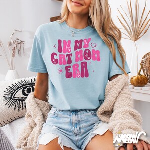 Retro Katzen T-Shirt: Groovy Katzenliebhaber T-Shirt Bild 2