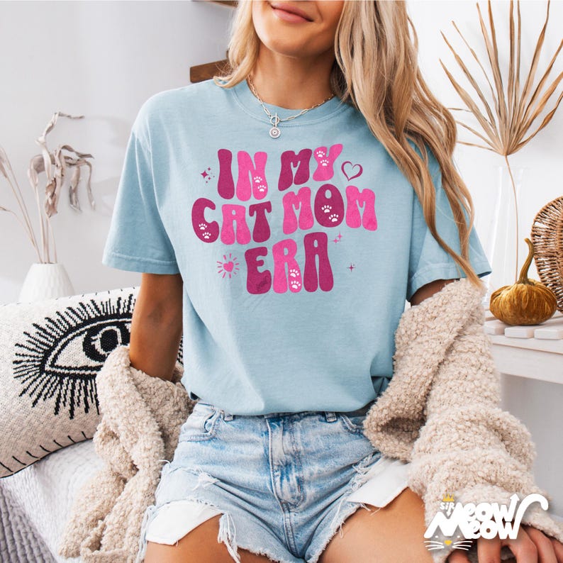 Retro Katzen T-Shirt: Groovy Katzenliebhaber T-Shirt Bild 2