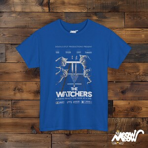 The Watchers Cat Science T-shirt - T-shirt drôle de mécanique quantique - Cadeau pour les amateurs de chats et de physique Royal