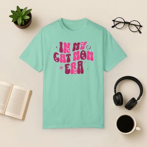 Retro Katzen T-Shirt: Groovy Katzenliebhaber T-Shirt Bild 8
