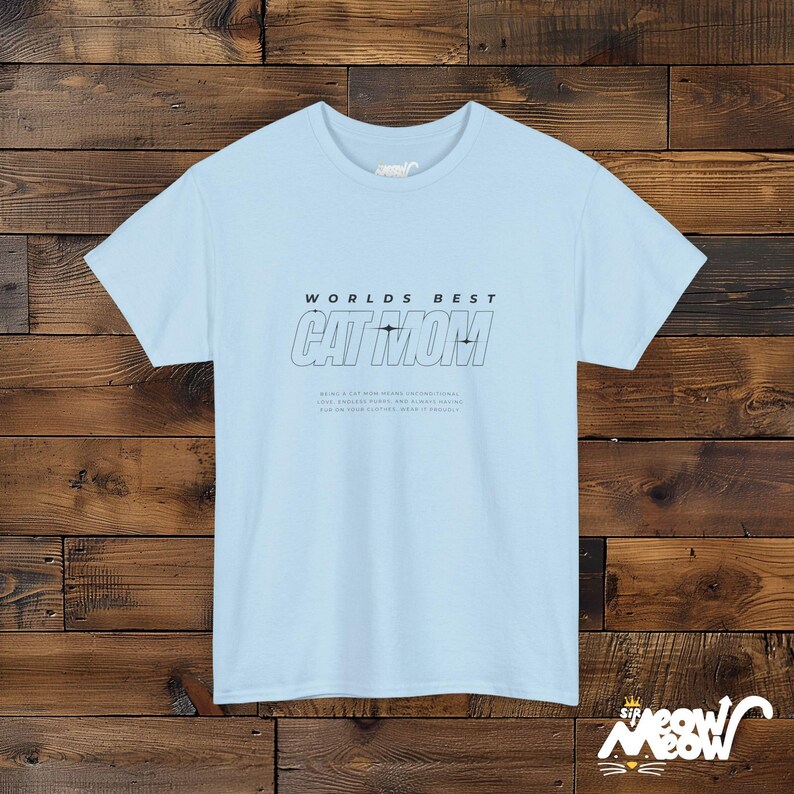Cat Mom T-Shirt, Minimalist Design, Cat Lover Tee image 8