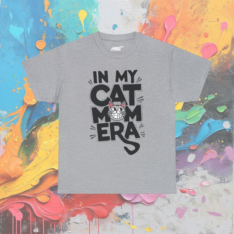 Cat Mom Era Tee: Funny Cat Lover Gift, Unisex Cotton Shirt image 6