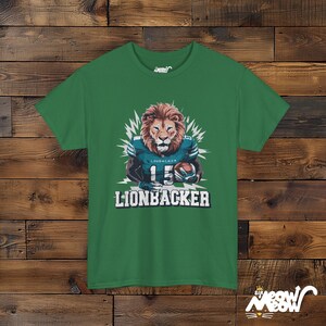 Lionbacker T-Shirt: Football Lion Unisex Tee image 10