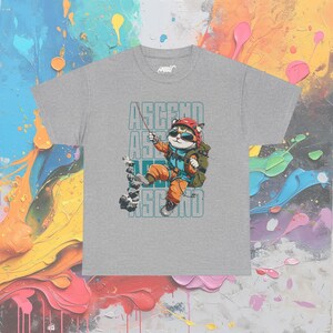 T-shirt per gatti da arrampicata, abbigliamento casual avventuroso, maglietta grafica unisex, regalo per gli scalatori immagine 6
