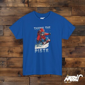 Lustiges Ski Katzen T-Shirt: Apres Ski Geschenk für Skifahrer Royal