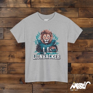 Lionbacker T-Shirt: Football Lion Unisex Tee image 8