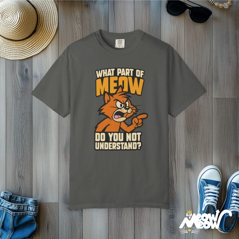 Camiseta Comfort Colors de gato enojado: un regalo divertido para los amantes de los gatos Pepper