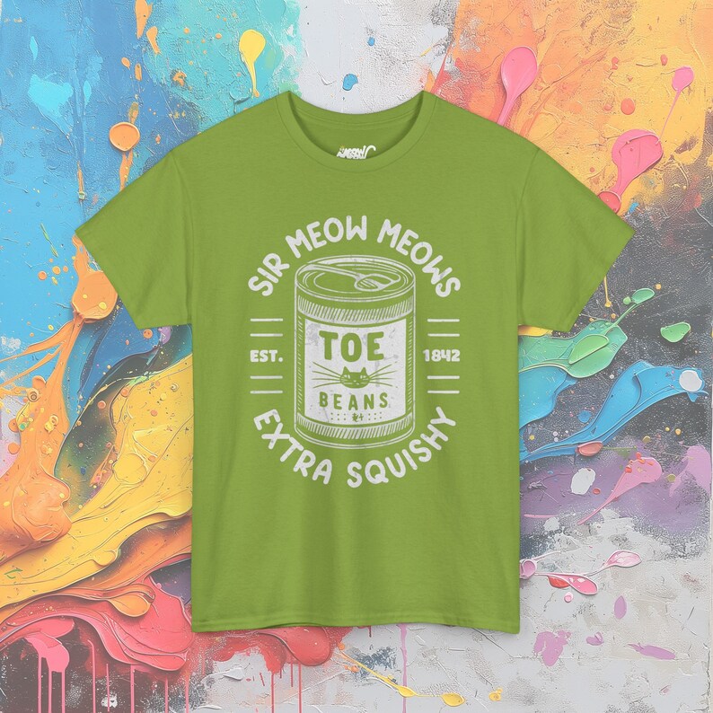 Sir Meow Meows Zeh Bohnen T-Shirt: Vintage Katzenliebhaber Tee Kiwi