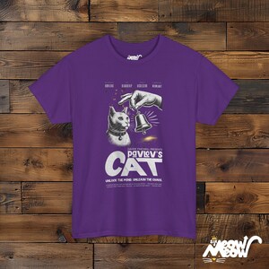 Pavlov's Cat T-Shirt: Funny Psychology Science Tee Purple