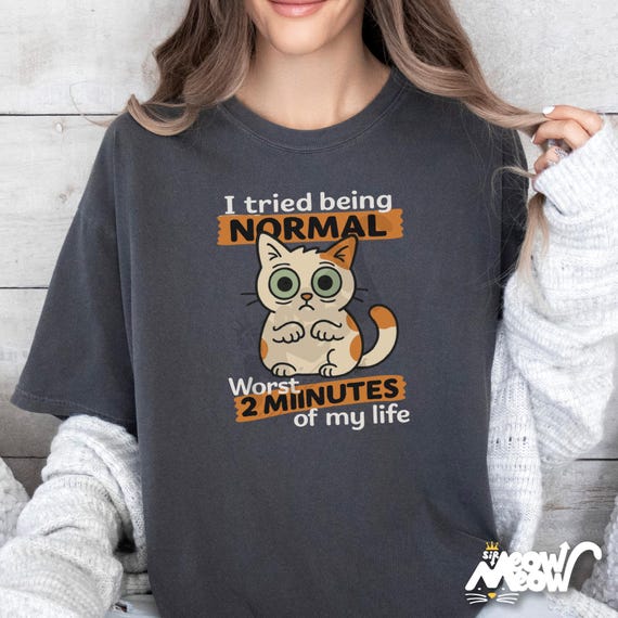 Funny Cat T-Shirt: Quirky Graphic Tee for Cat Lovers