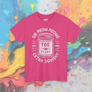 Sir Meow Meows Zeh Bohnen T-Shirt: Vintage Katzenliebhaber Tee Heliconia