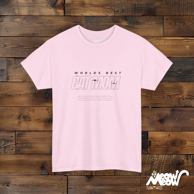 Cat Mom T-Shirt, Minimalist Design, Cat Lover Tee image 7