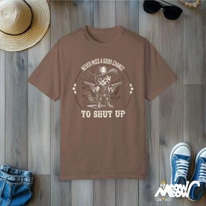Lustiges Cowboy Katzen T-Shirt: Sarkastisches Western Humor Geschenk Bild 7
