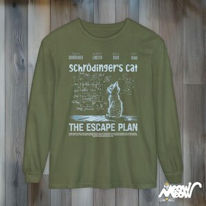 Schrödinger's Cat T-Shirt: Funny Physics Science Long Sleeve Unisex Tee Hemp