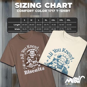 Funny Baking Cat T-Shirt: All You Knead Are Biscuits - Comfort Colors 1717 image 3