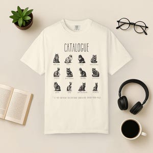 Cat Breeds T-Shirt: Funny Graphic Tee for Cat Lovers Ivory