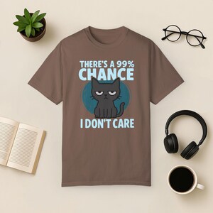 Maglietta Grumpy Cat: Maglietta Sarcastica Introversa - Colori Comfort Espresso