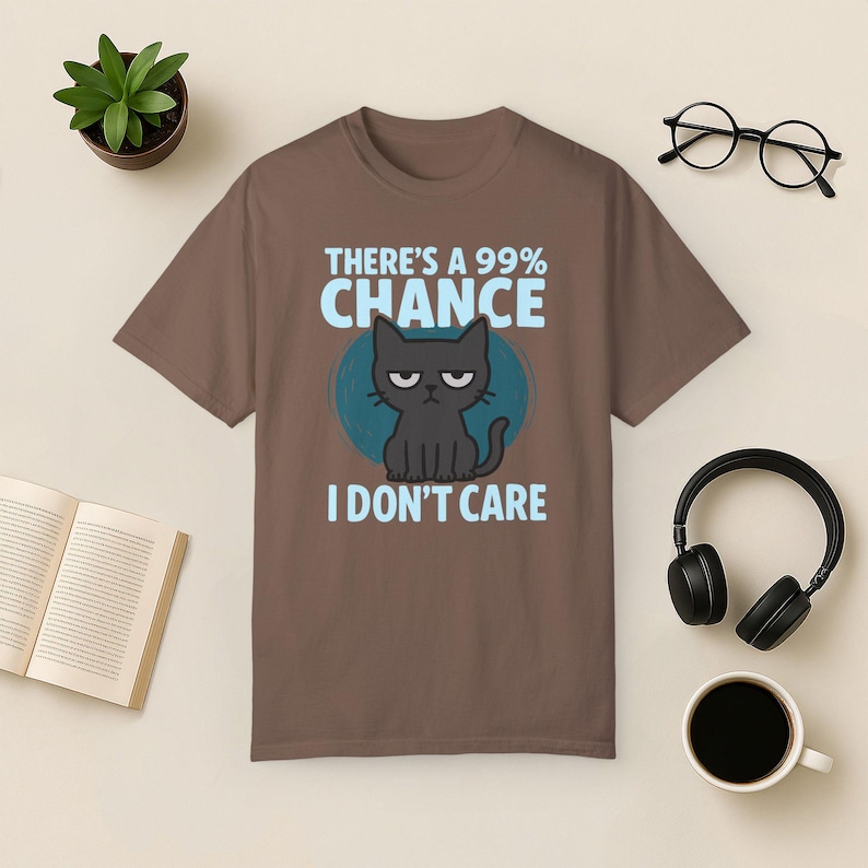 Maglietta Grumpy Cat: Maglietta Sarcastica Introversa - Colori Comfort Espresso