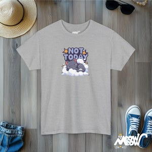 Camiseta "Hoy no duerme el gato": camiseta unisex acogedora Sport Grey