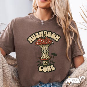 Mushroom-Core Graphic Tee: Comfort Colors Cottagecore T-Shirt