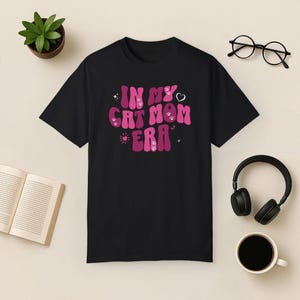 Retro Katzen T-Shirt: Groovy Katzenliebhaber T-Shirt Bild 10