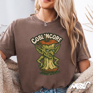 Goblin-core T-Shirt Comfort Colors, Cottagecores Chaotic Cousin Tee, Grungy Forest Goblin Graphic, Funny Aesthetic Shirt