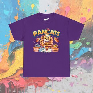 Pancats T-Shirt, Cat & Pancake Graphic Tee, Foodie Shirt image 4