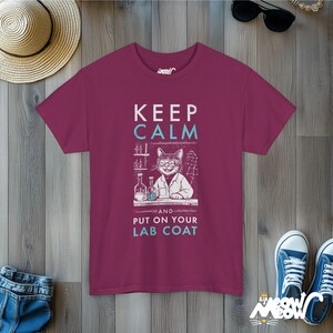 Shirt kattenwetenschapper: grappig T-shirt wetenschapsliefhebber Berry