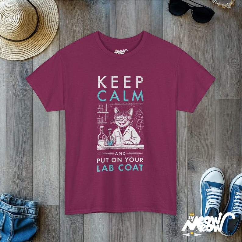 Shirt kattenwetenschapper: grappig T-shirt wetenschapsliefhebber Berry