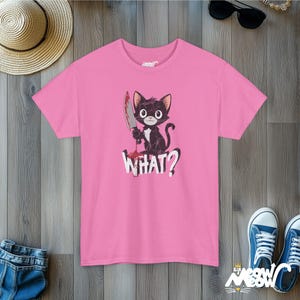 Psycho Kitten T-Shirt: Horror Cat Graphic Tee Azalea