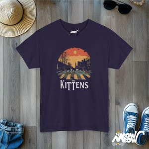 The Kittens Cat Band T-Shirt: Funny Beatles Parody Tee Blackberry